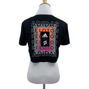 Adidas x Peloton Tee Womens XS Extra Small Graphic Cropped Short Sleeve Shirt